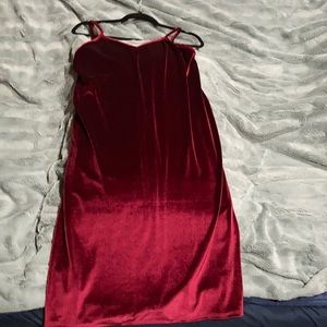 Simple Velvet Sangria Slip Dress Size Large